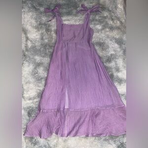 Lush Lavender High Low Dress